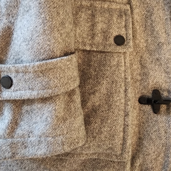 PENDLETON Gray WOOL Insulated KNOB HILL Winter HOODED Duffel COAT Mens Sz XL - Picture 4 of 7